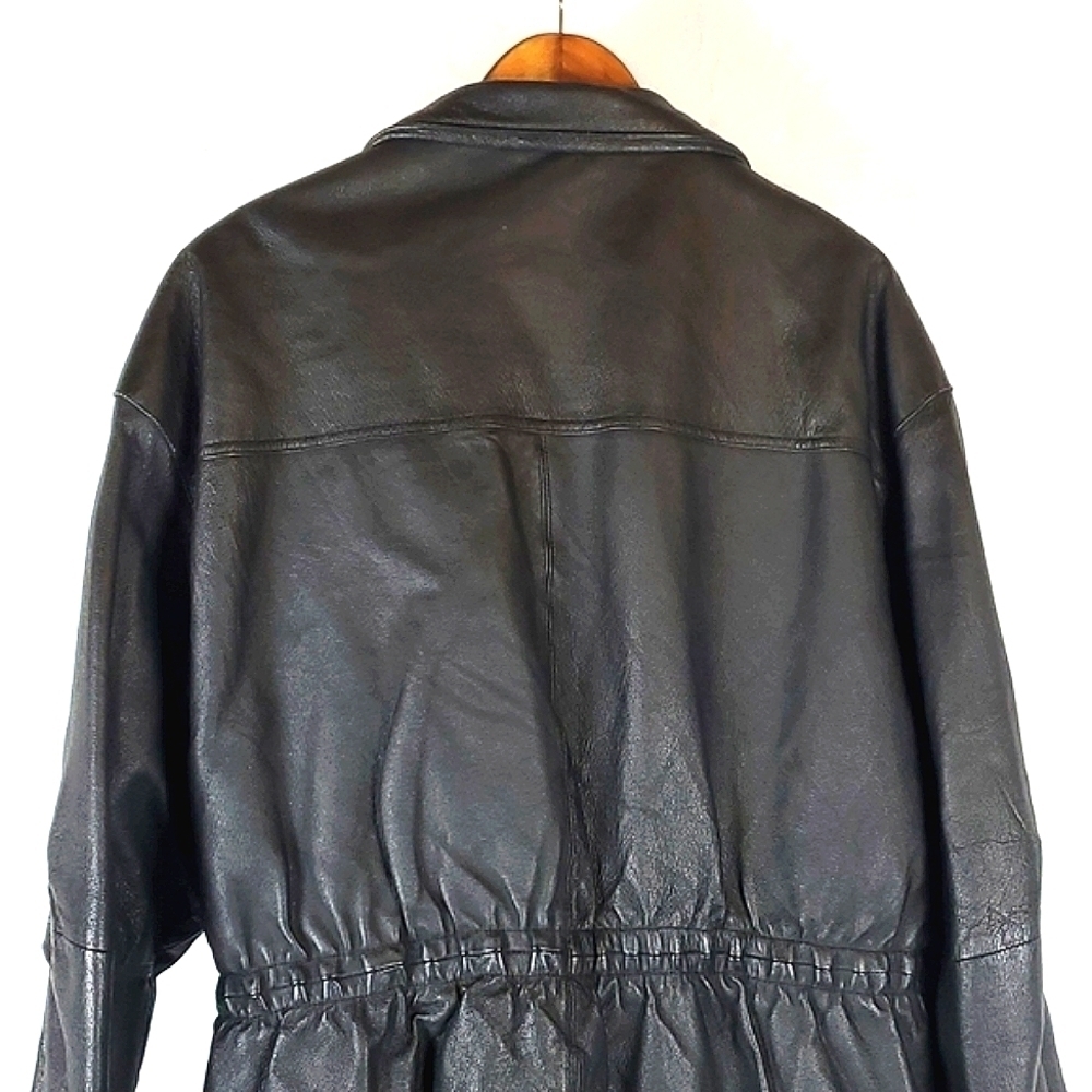 Vintage Phase 2 Black Leather Jacket - Picture 7 of 11